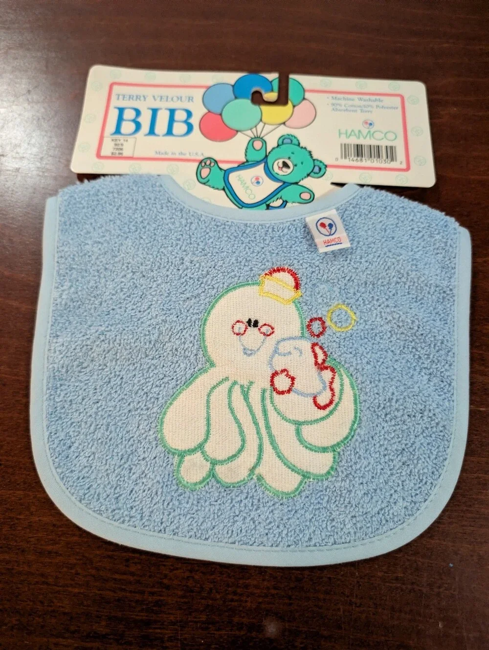 NWT Vintage Hamco Terry Cloth Baby Bib